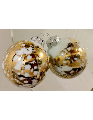 Boule de noël, Collection Marbrée or