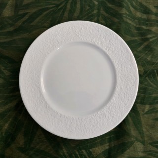 Assiette à dessert "Granité" en biscuit de porcelaine