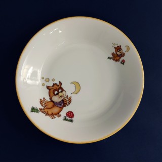 Assiette creuse "Hibou"