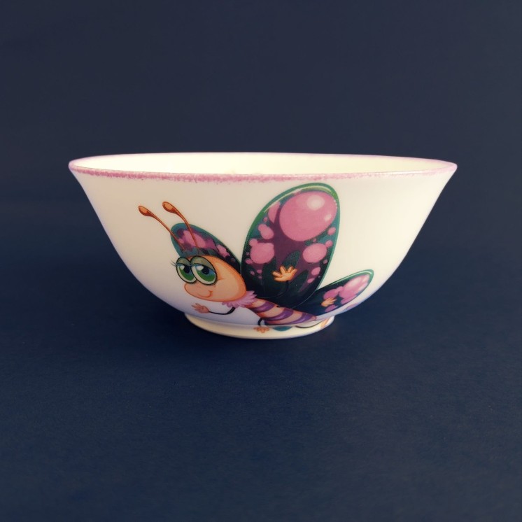 Bol "Papillon rose"