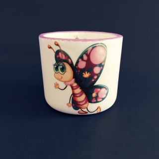 Tasse "Papillon rose"