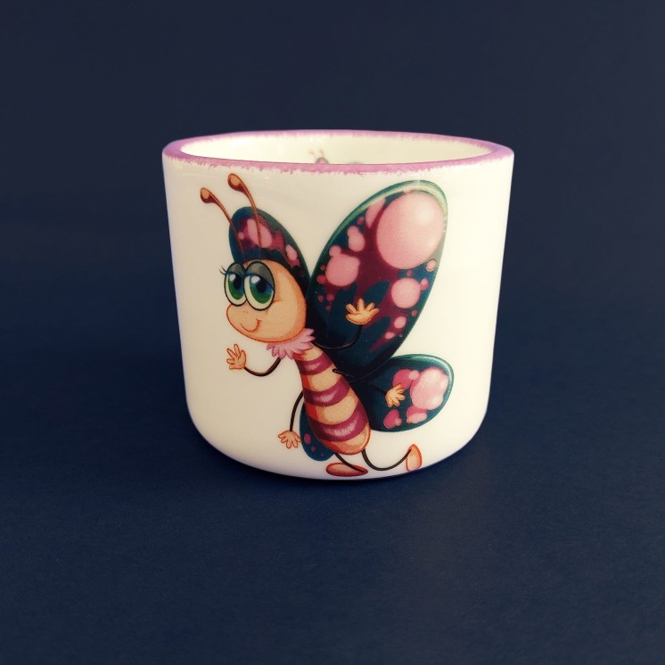Cup "Pink butterly"