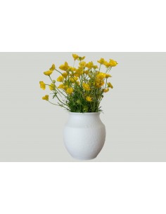 Vase Butte blanc, décor...