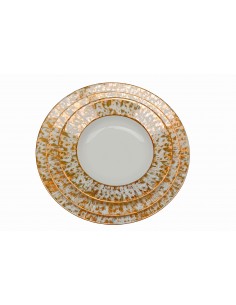 Flat plate, Starry Gold...