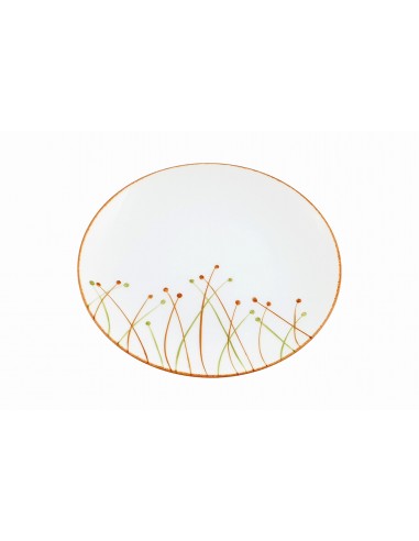 Artifice orange & vert - Assiette à...